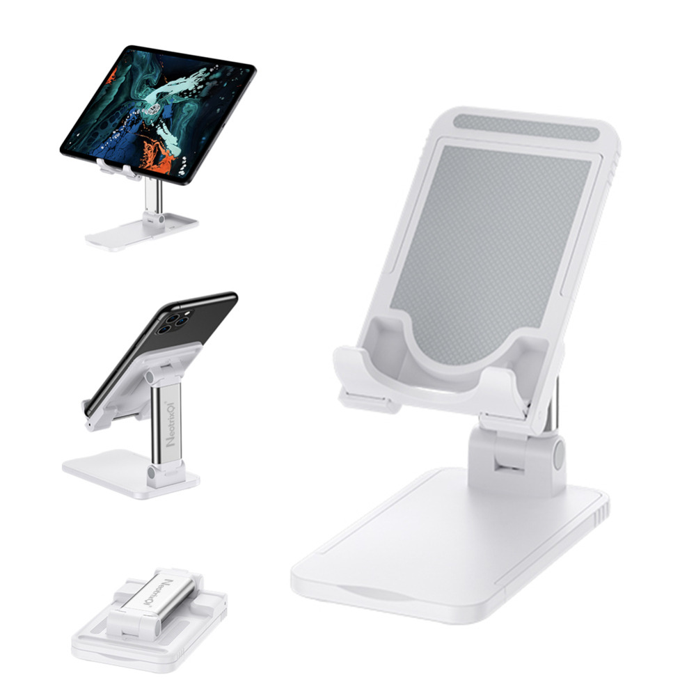 Portable-Desktop-Folding-Lifting-Bracket-Mobile-1 پایه نگهدارنده رومیزی گوشی موبایل و تبلت - Image 1
