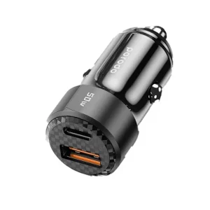 شارژر فندکی خودرو پرودو PD-CC50W توان 50 وات با کابل تایپ سی به تایپ سی